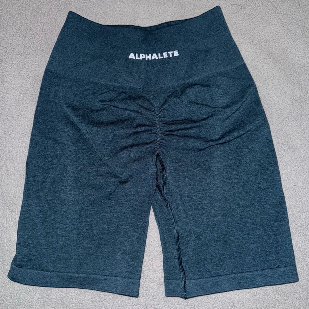 Alphalete Dark Teal Bike Shorts